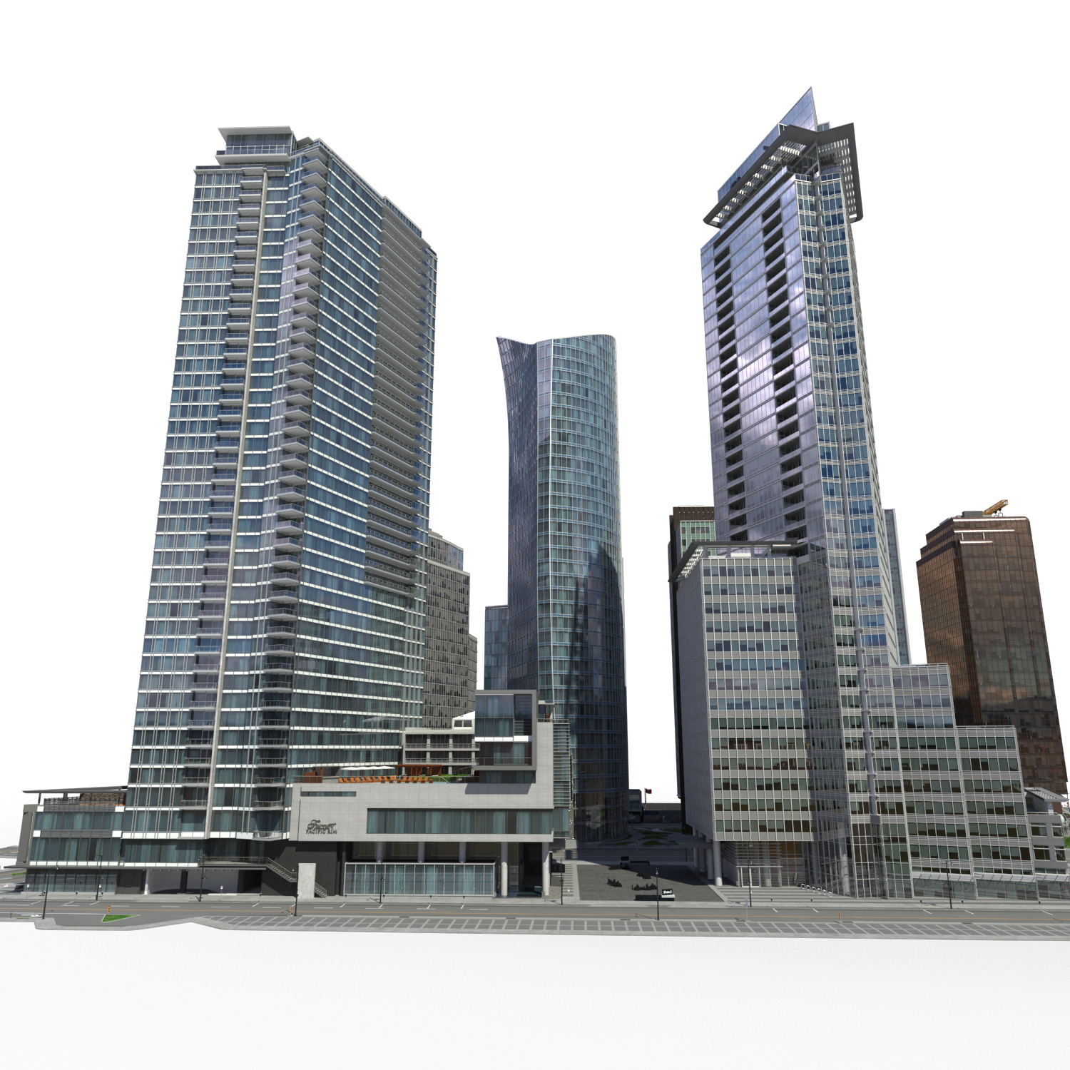 3ds max city block buildings