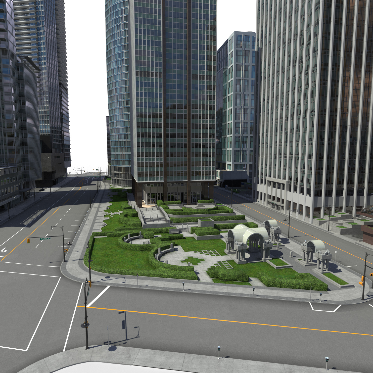 3ds max city block buildings