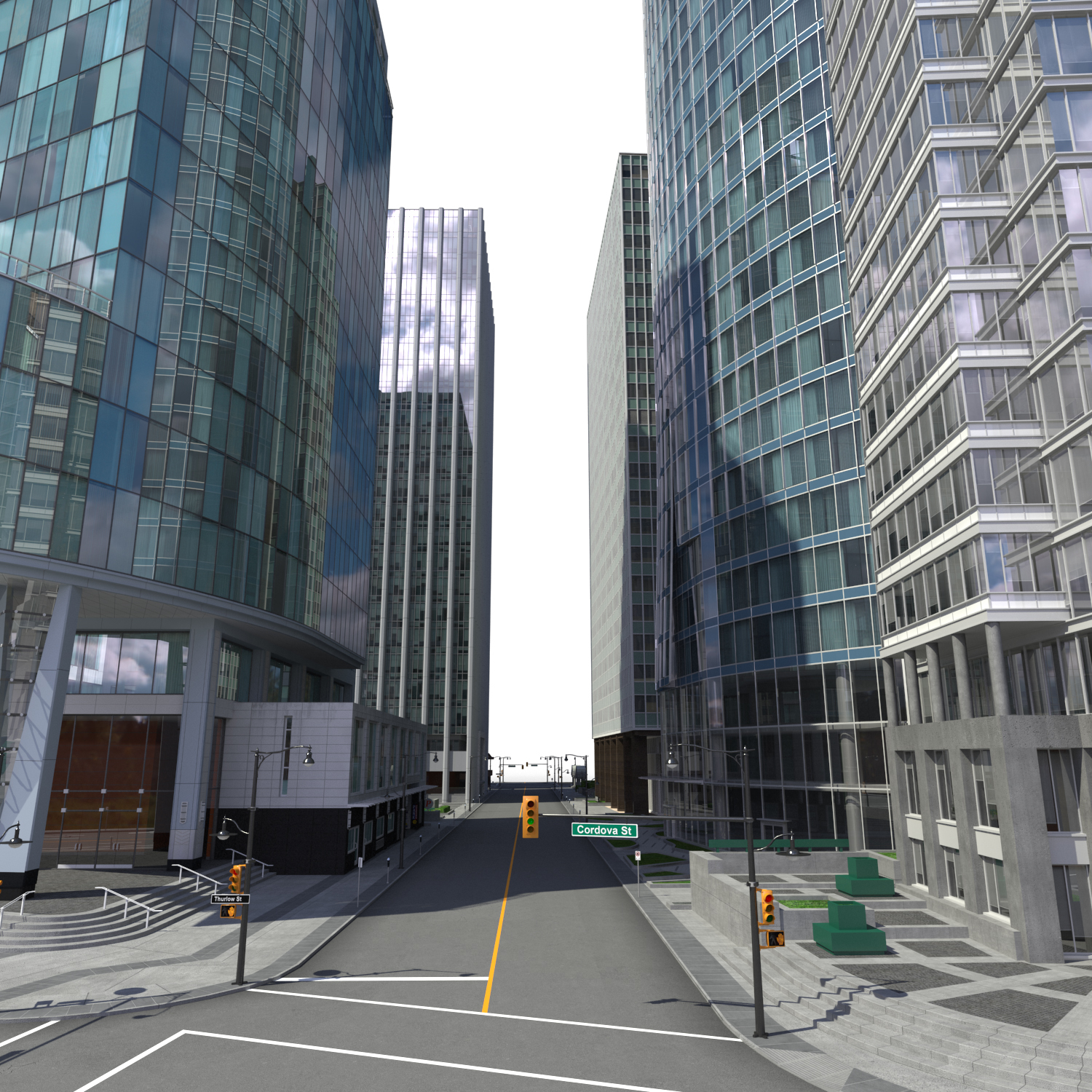 3ds max city block buildings