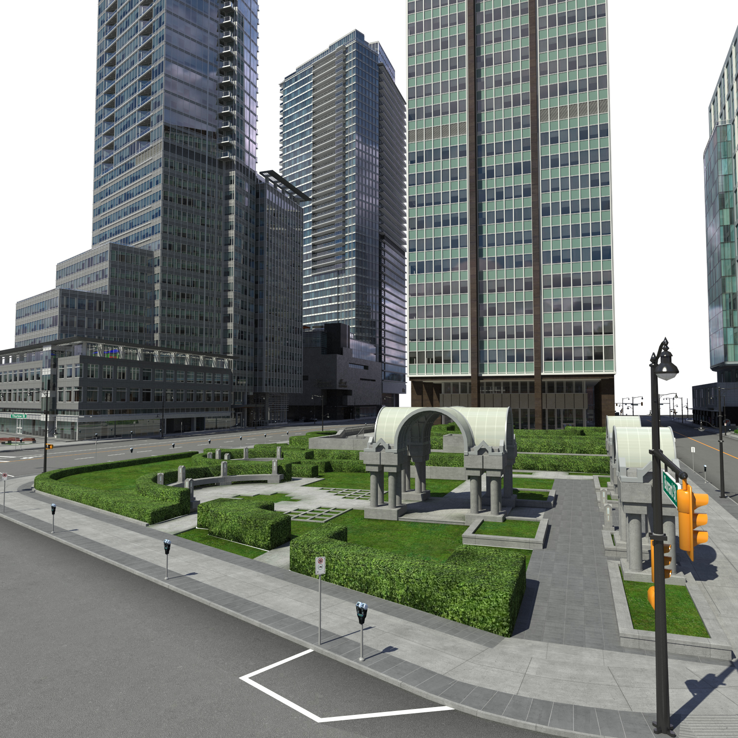 3ds max city block buildings