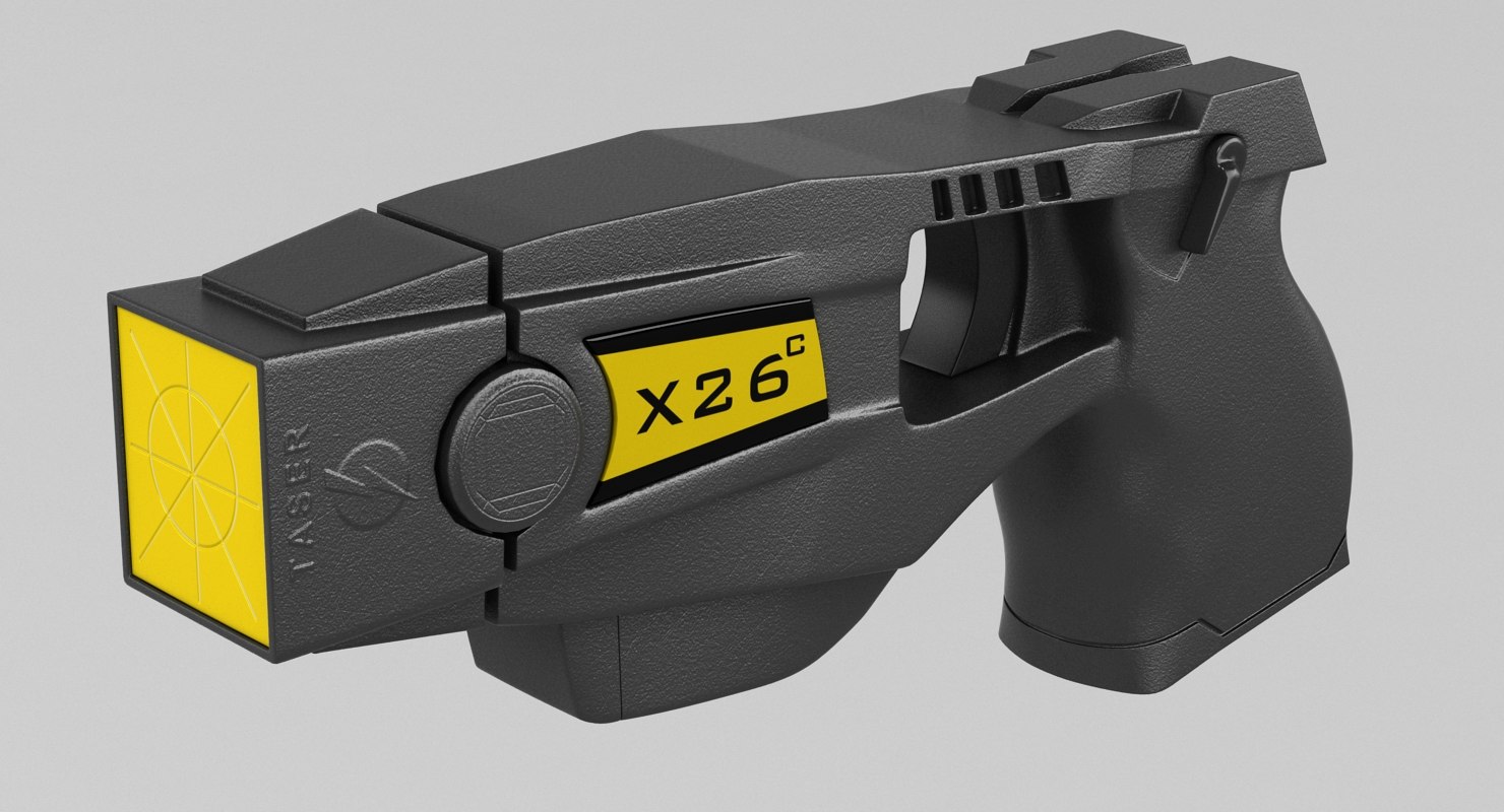 taser gun 3d max https://static.turbosquid.