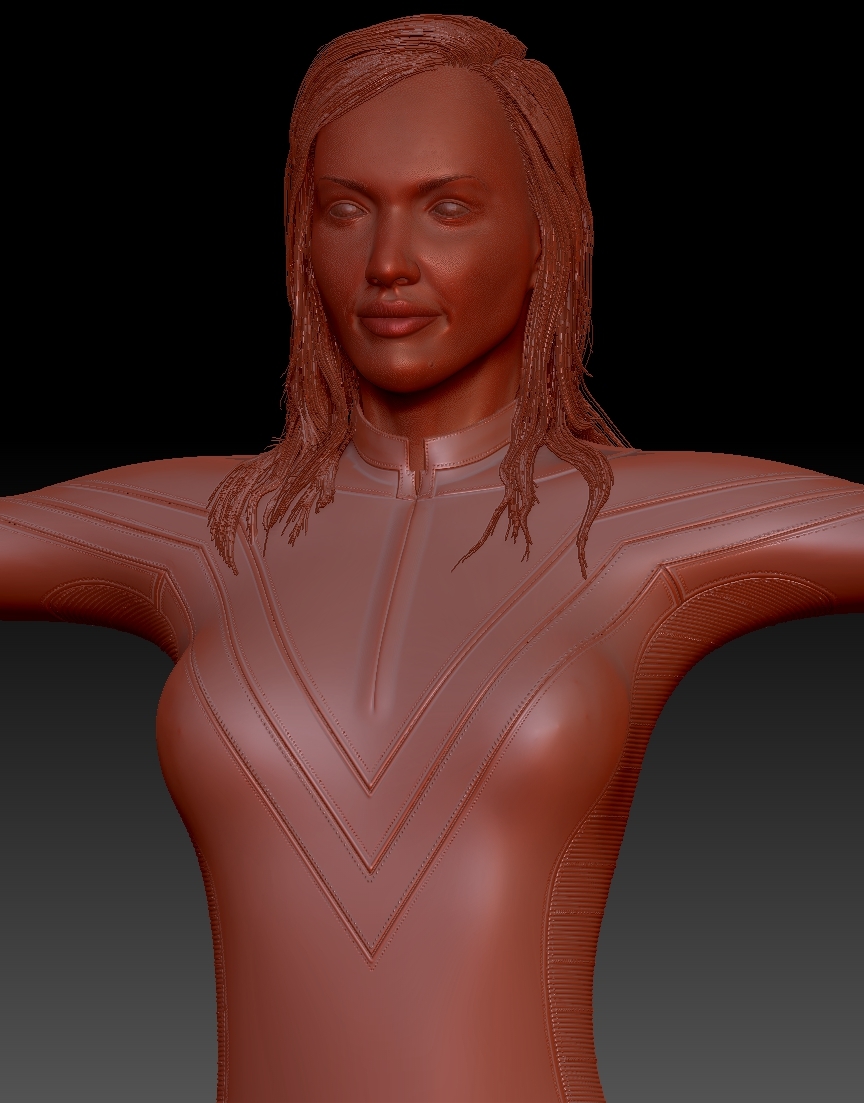 西装的女人3d模型