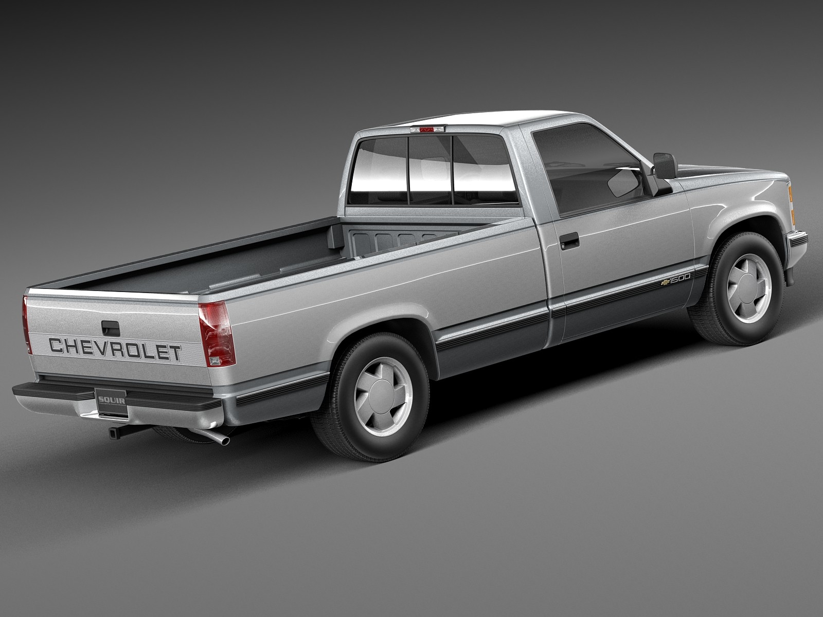 雪佛兰silverado c1500普通驾驶室1988-19993d模型