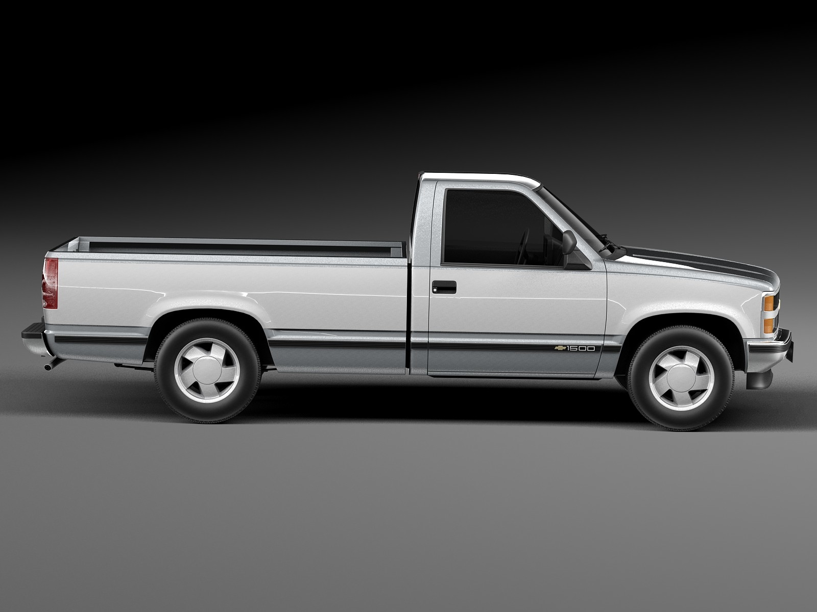 雪佛兰silverado c1500普通驾驶室1988-19993d模型