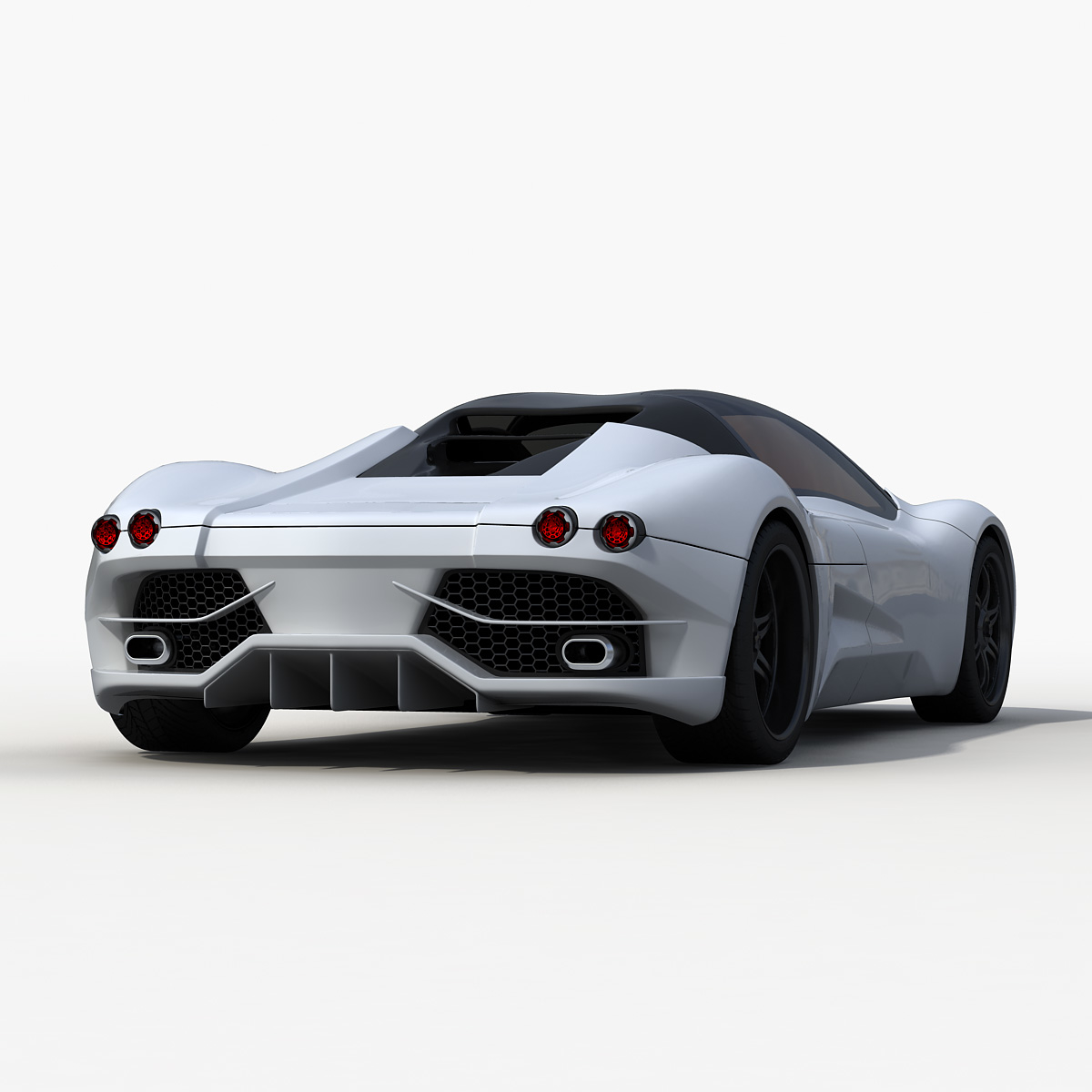 3d model anaconda supercar sports car