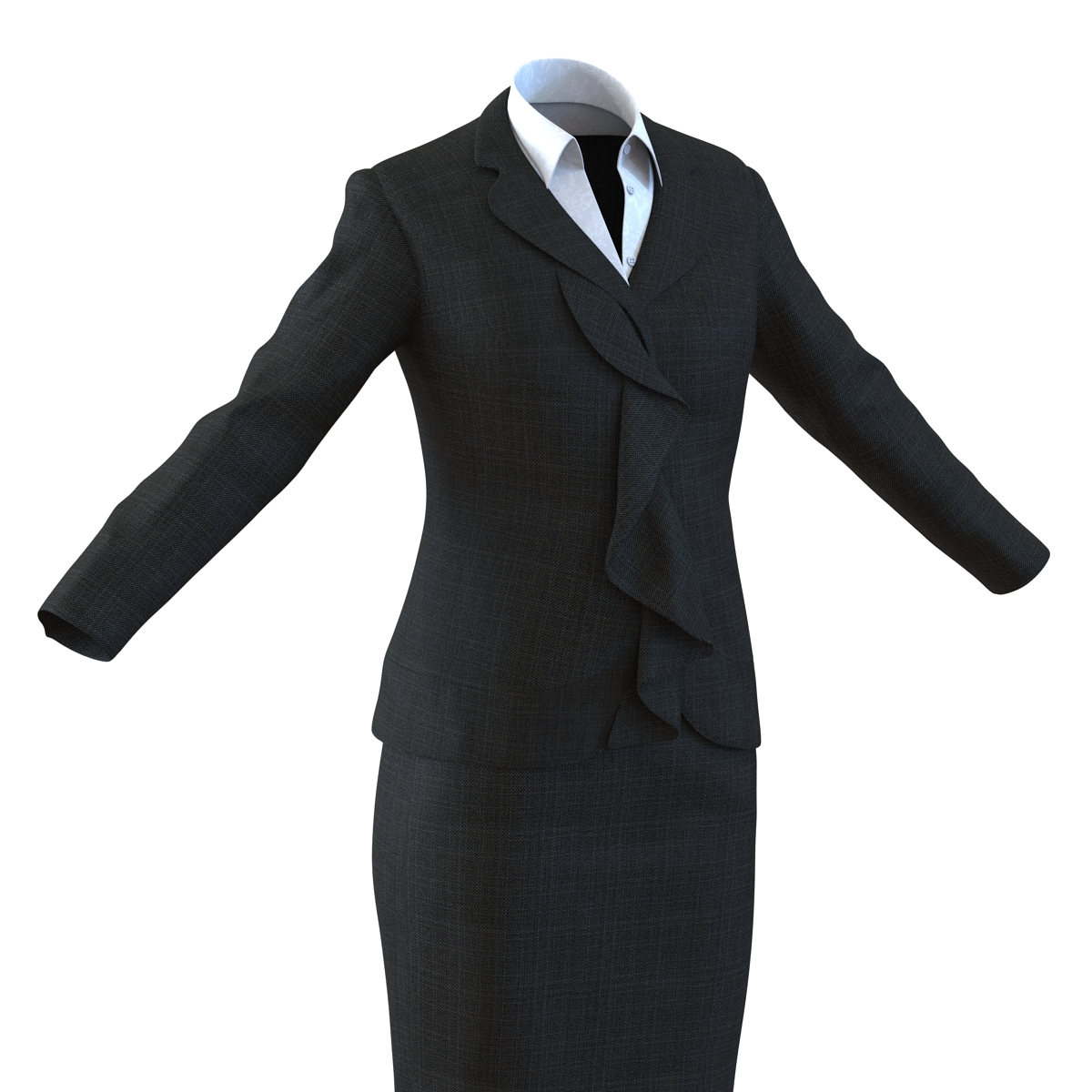 formal skirt suit 3d 3ds