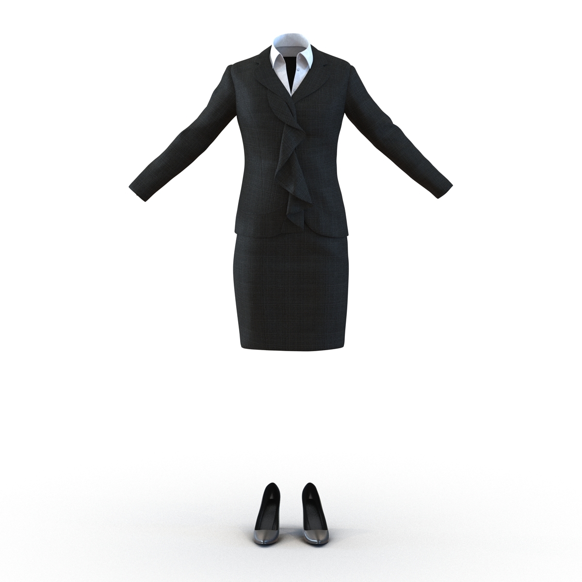 formal skirt suit 3d 3ds