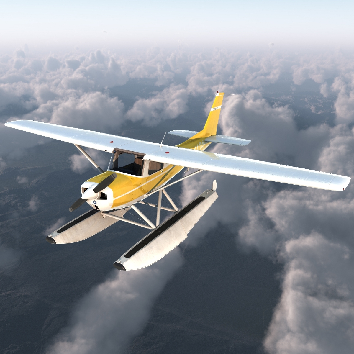cessna 150 seaplane 3 3d模型3d模型