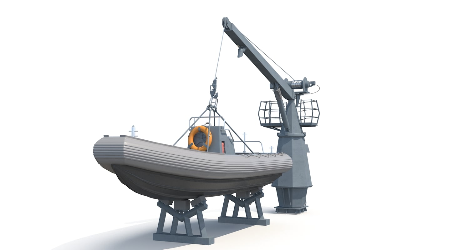 rhib with davit