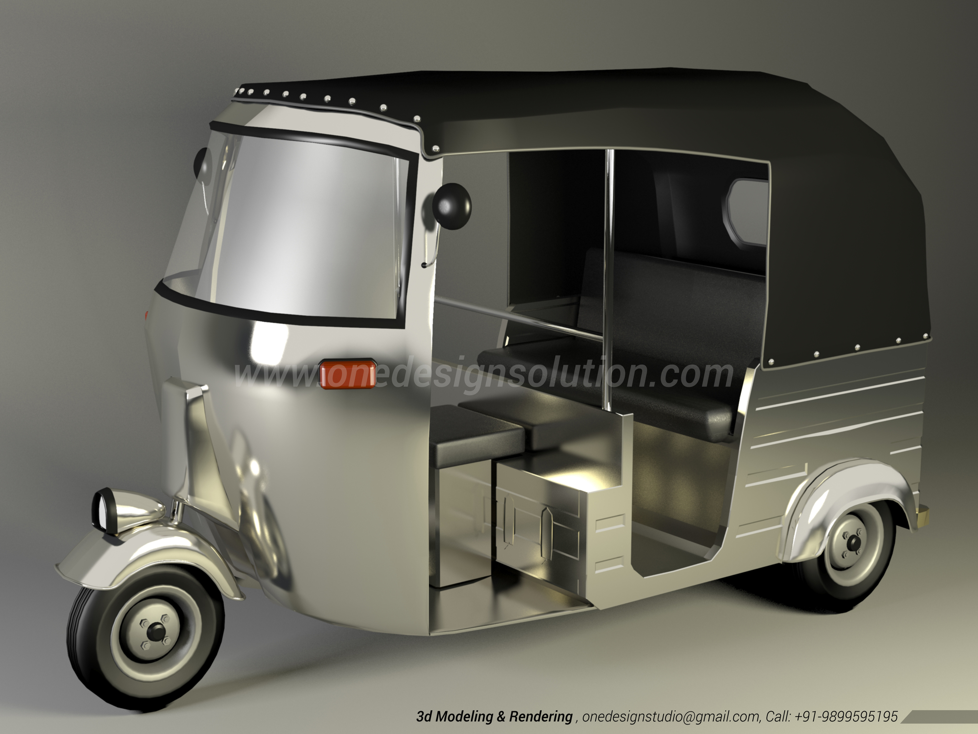 3d model indian autorickshaw