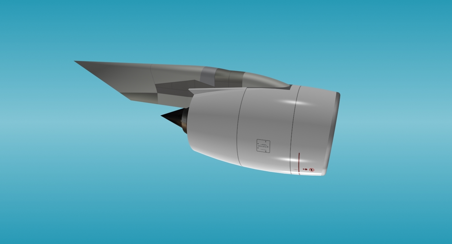 通用飞机发动机3d模型