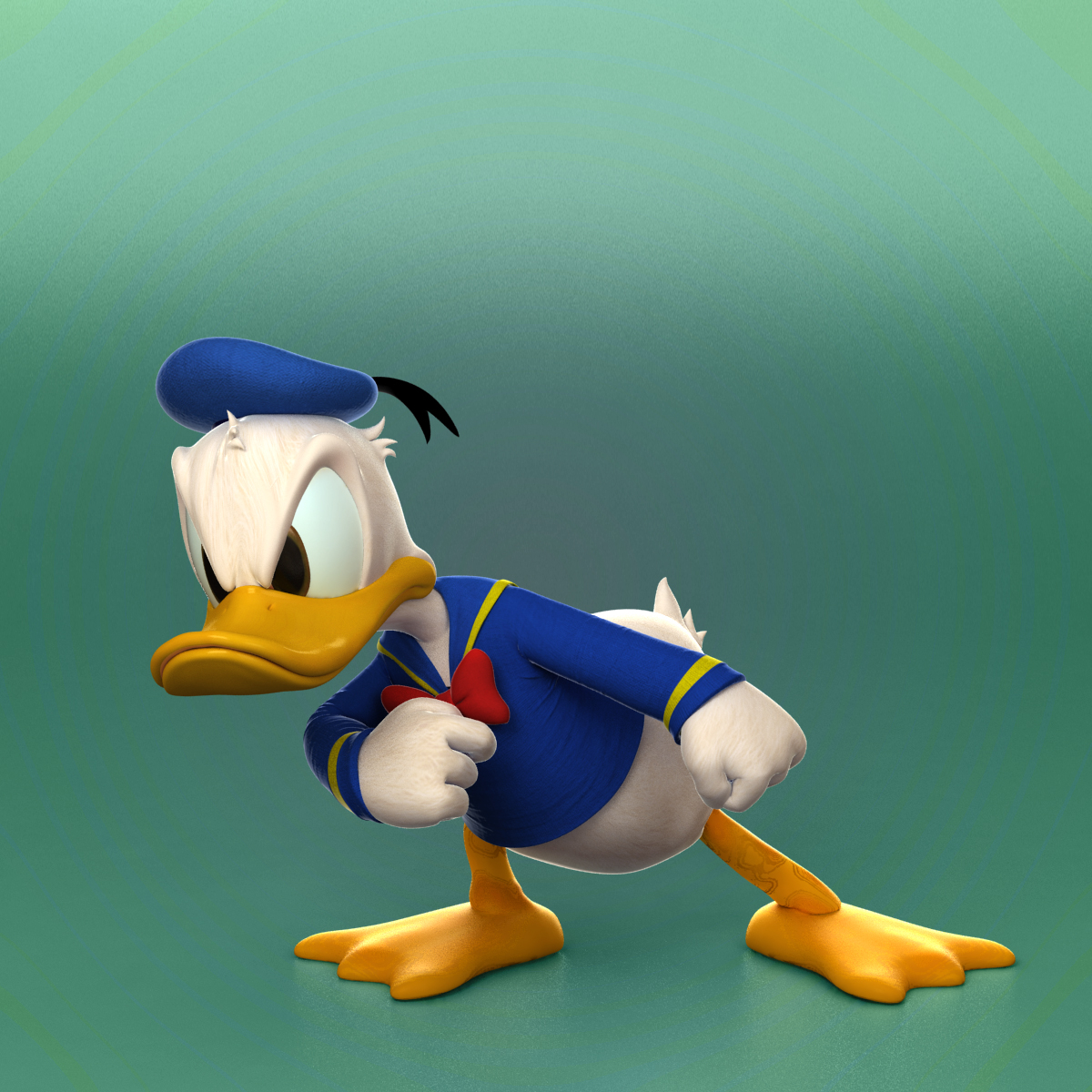 donald duck 3d model