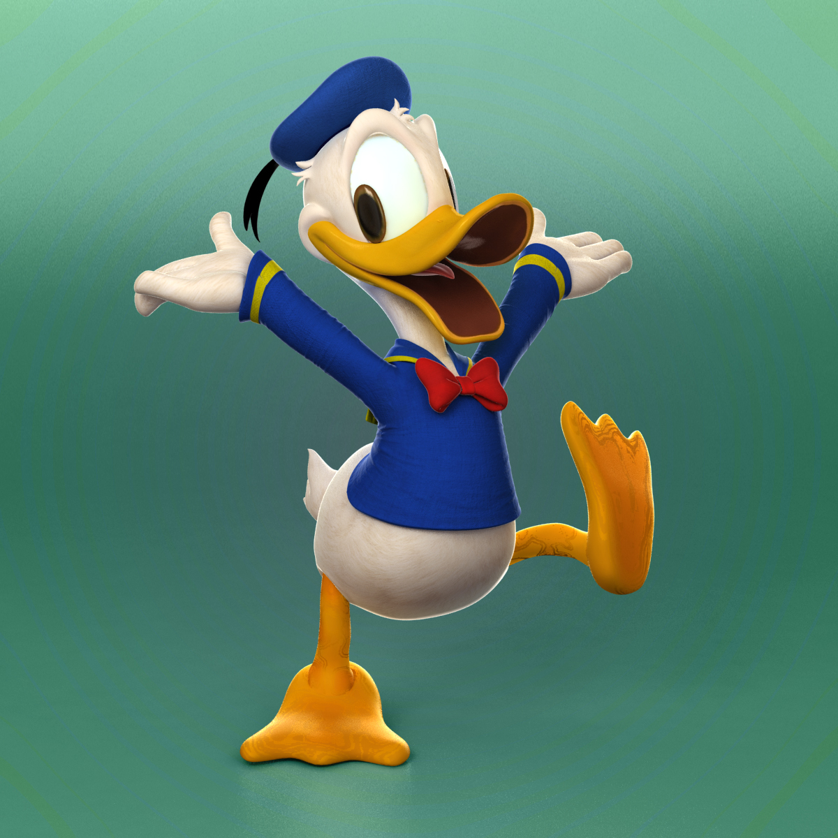 donald duck 3d model