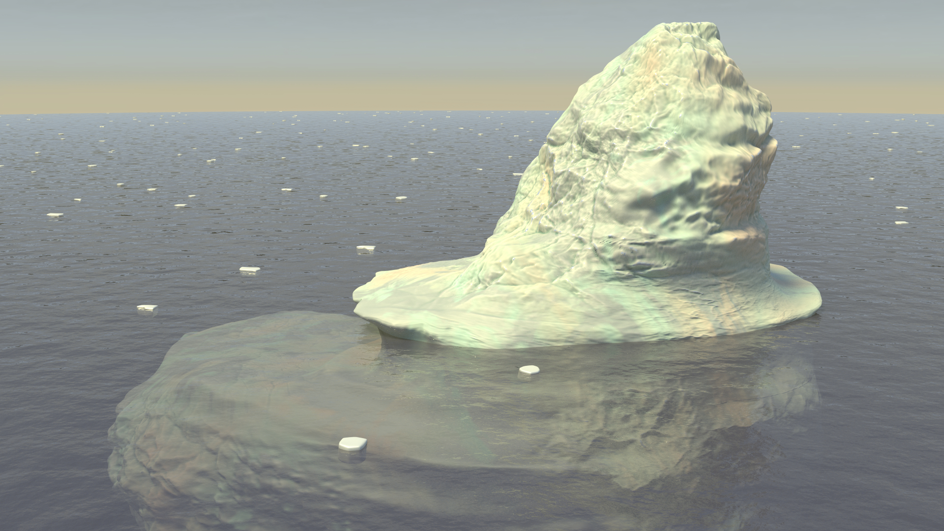 3d iceberg ice berg model