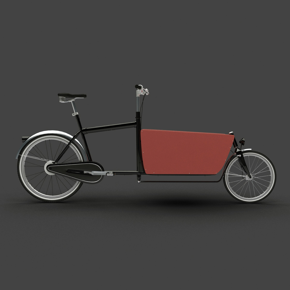 freight bicycle cargo bike 3d model