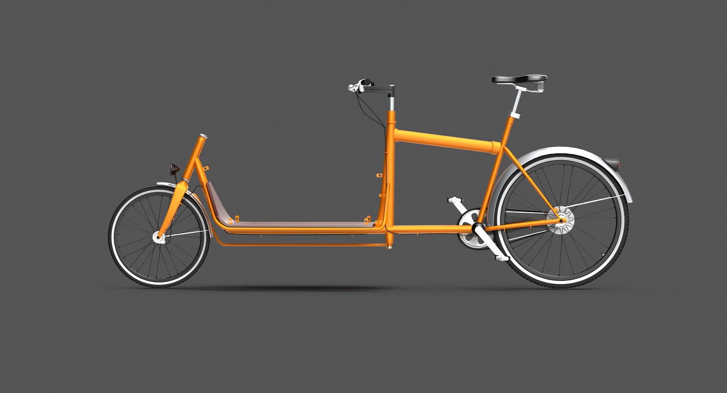 freight bicycle cargo bike 3d model
