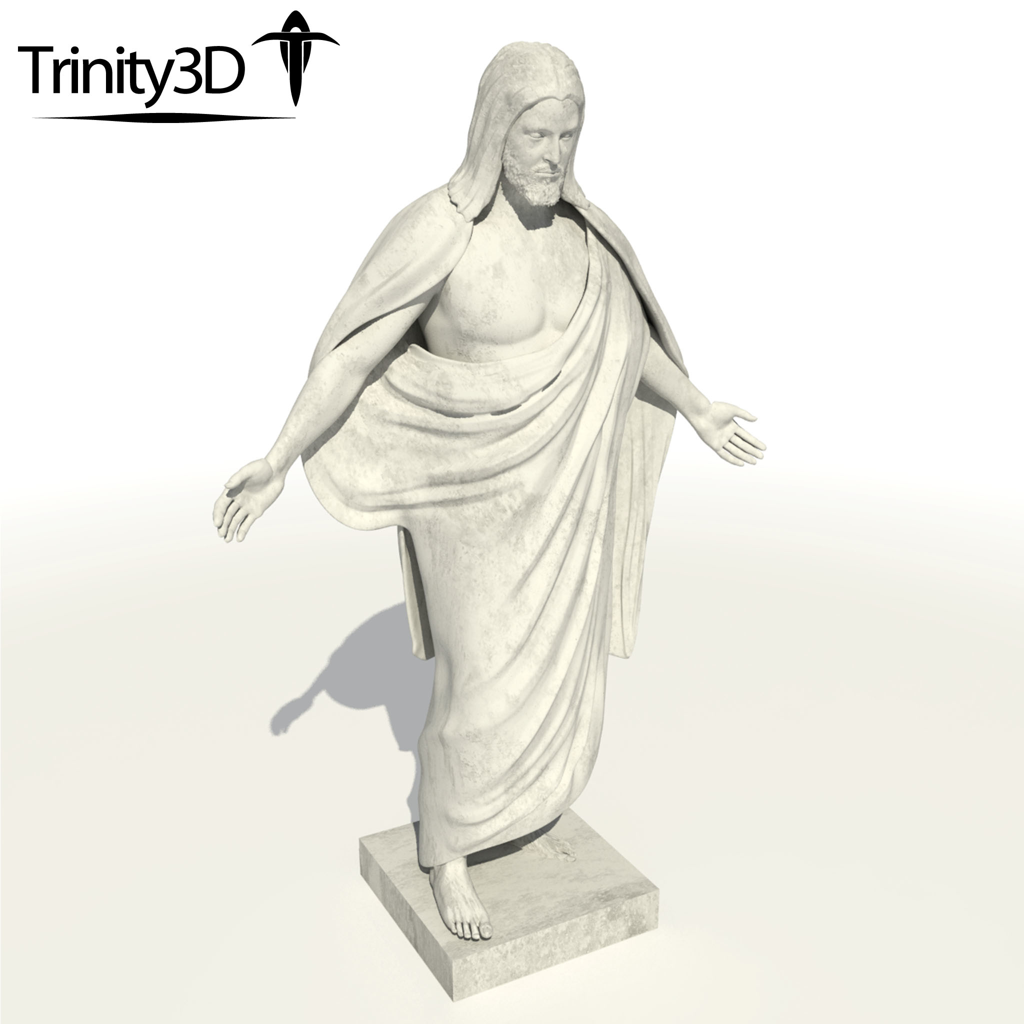 后期圣徒耶稣雕像3d模型