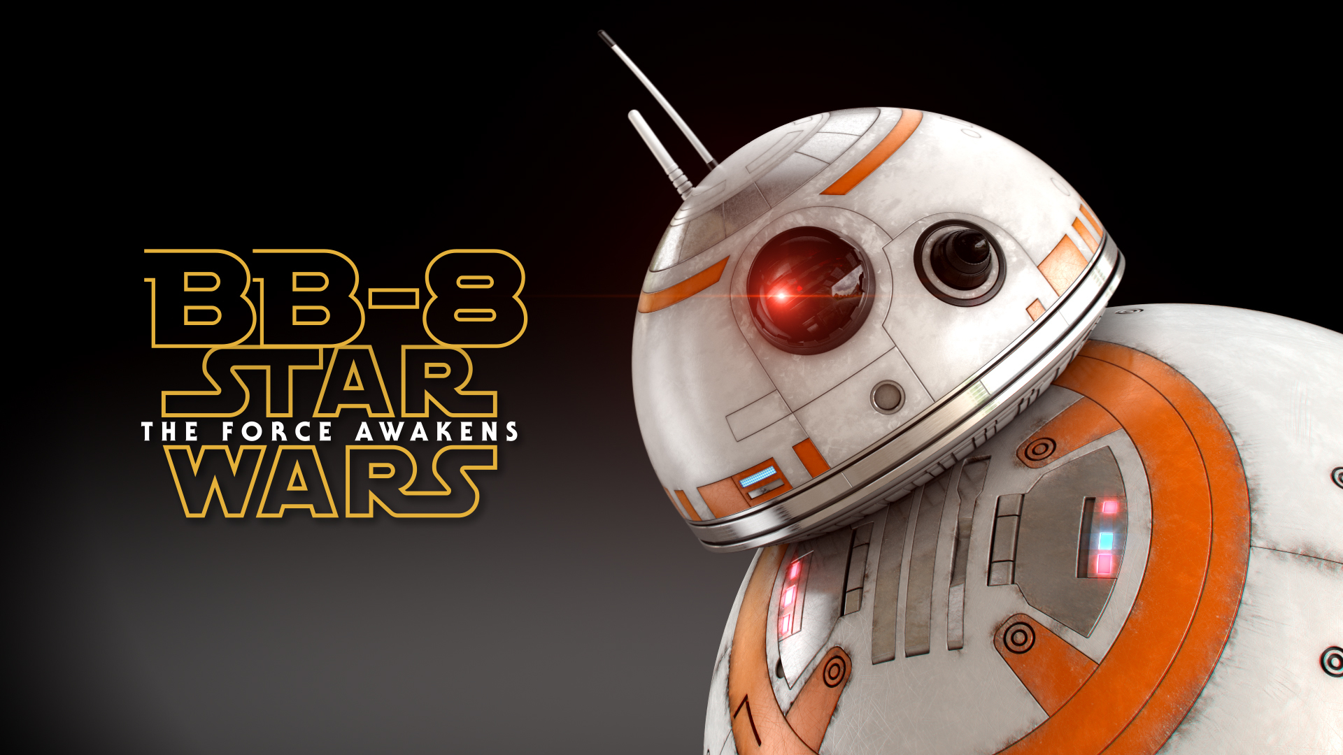 bb-8星球大战机器人简单的索具3d模型