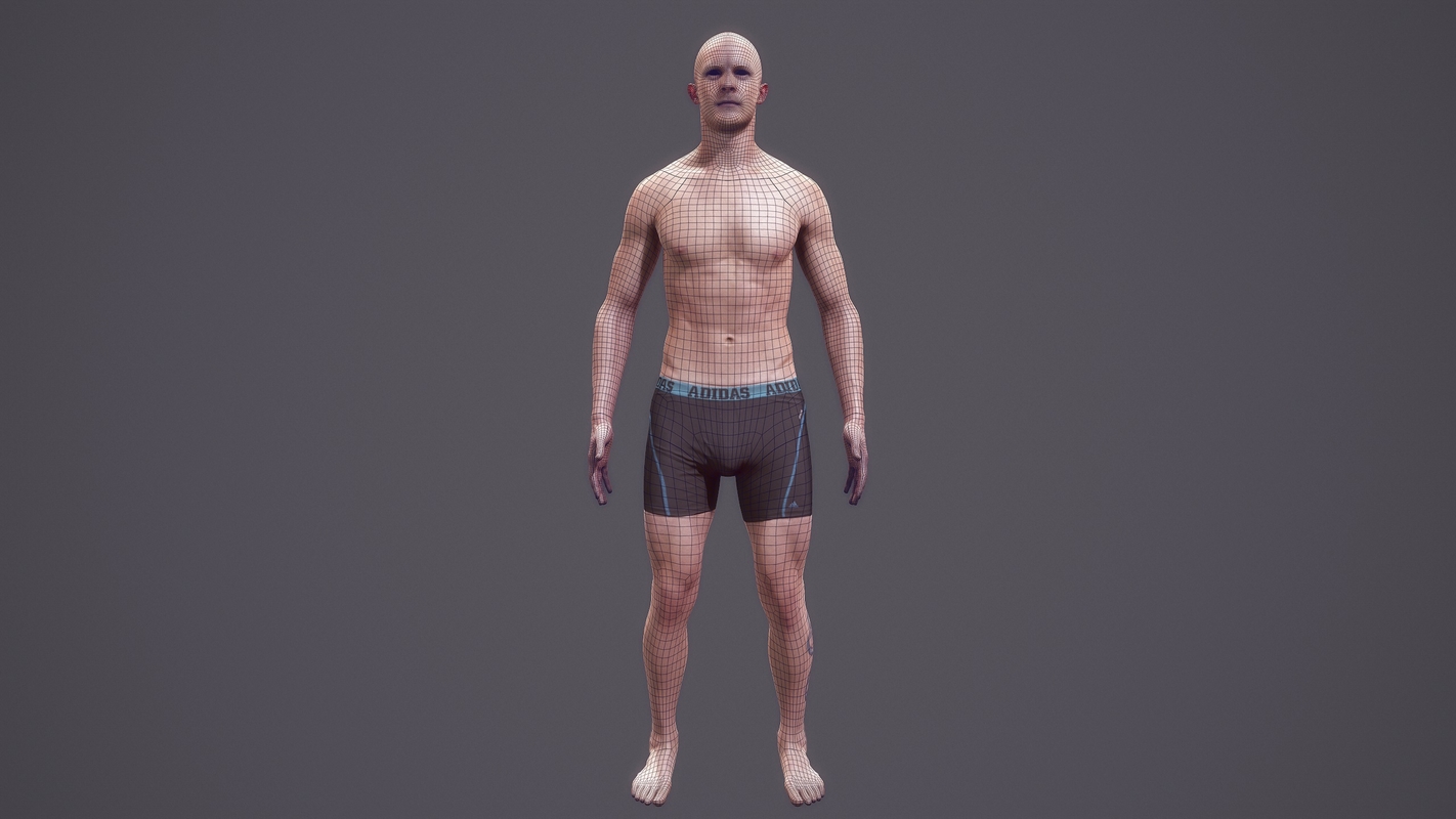 Modelo D Cuerpo Humano Realista Zbrush Fuente Mbody