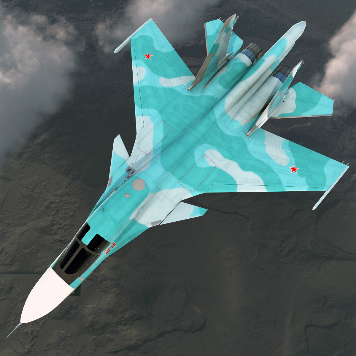 3d fighter sukhoi su 34