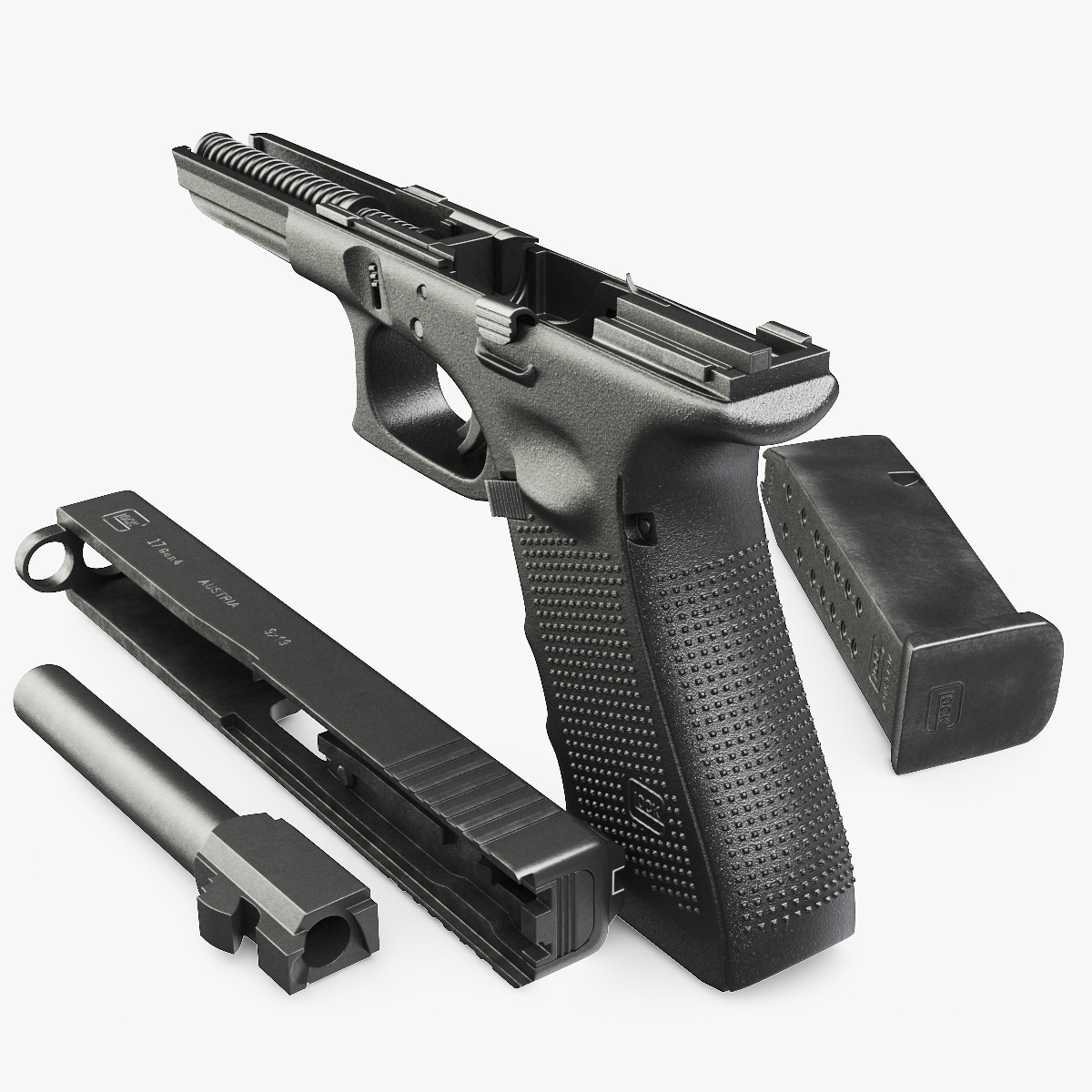 gun glock 17 gen43d模型