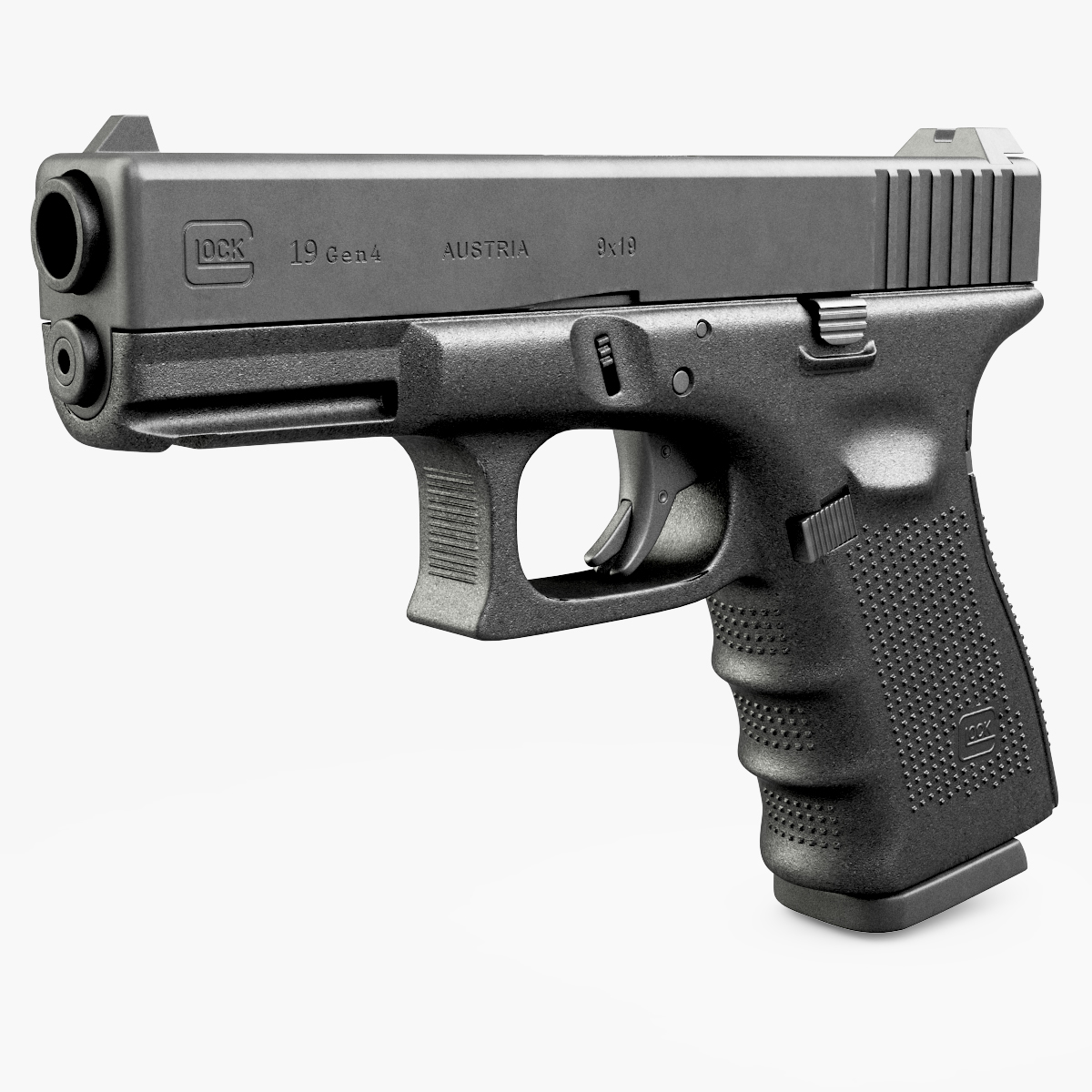 gun glock 19 gen43d模型 - turbosquid 1002958