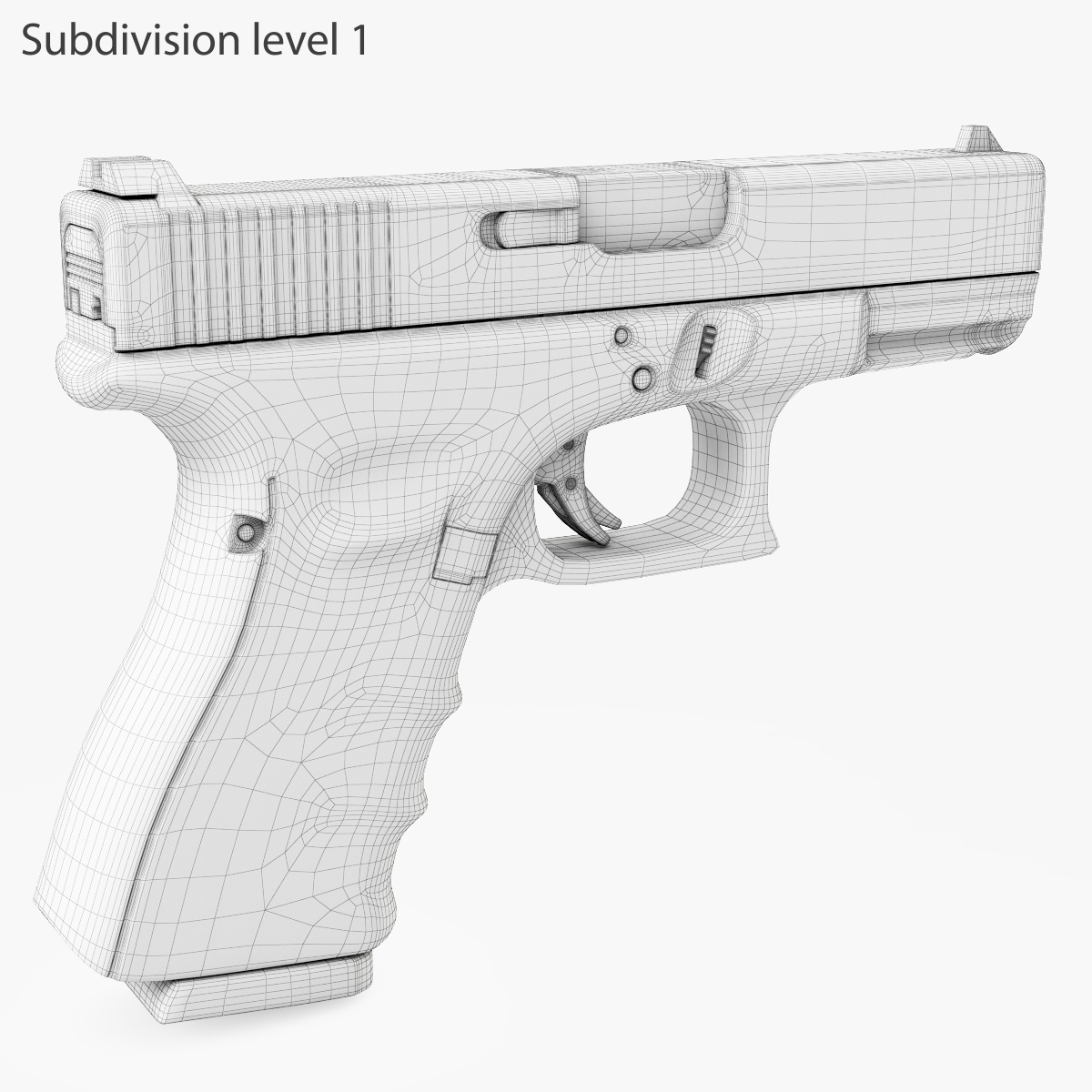 gun glock 19 gen43d模型