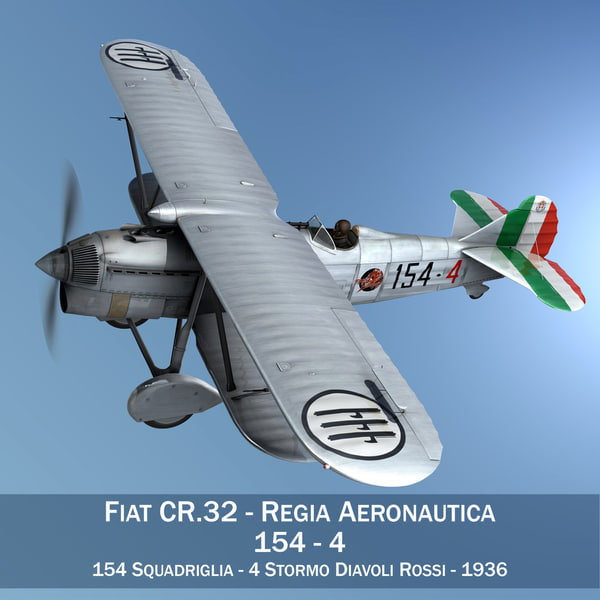 fiat cr.32 - italy airforce - 154 squadriglia