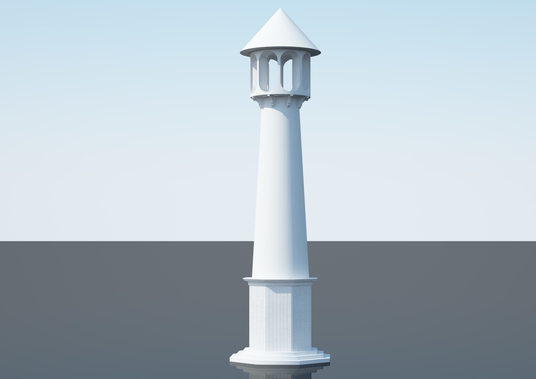 简单的塔3d模型