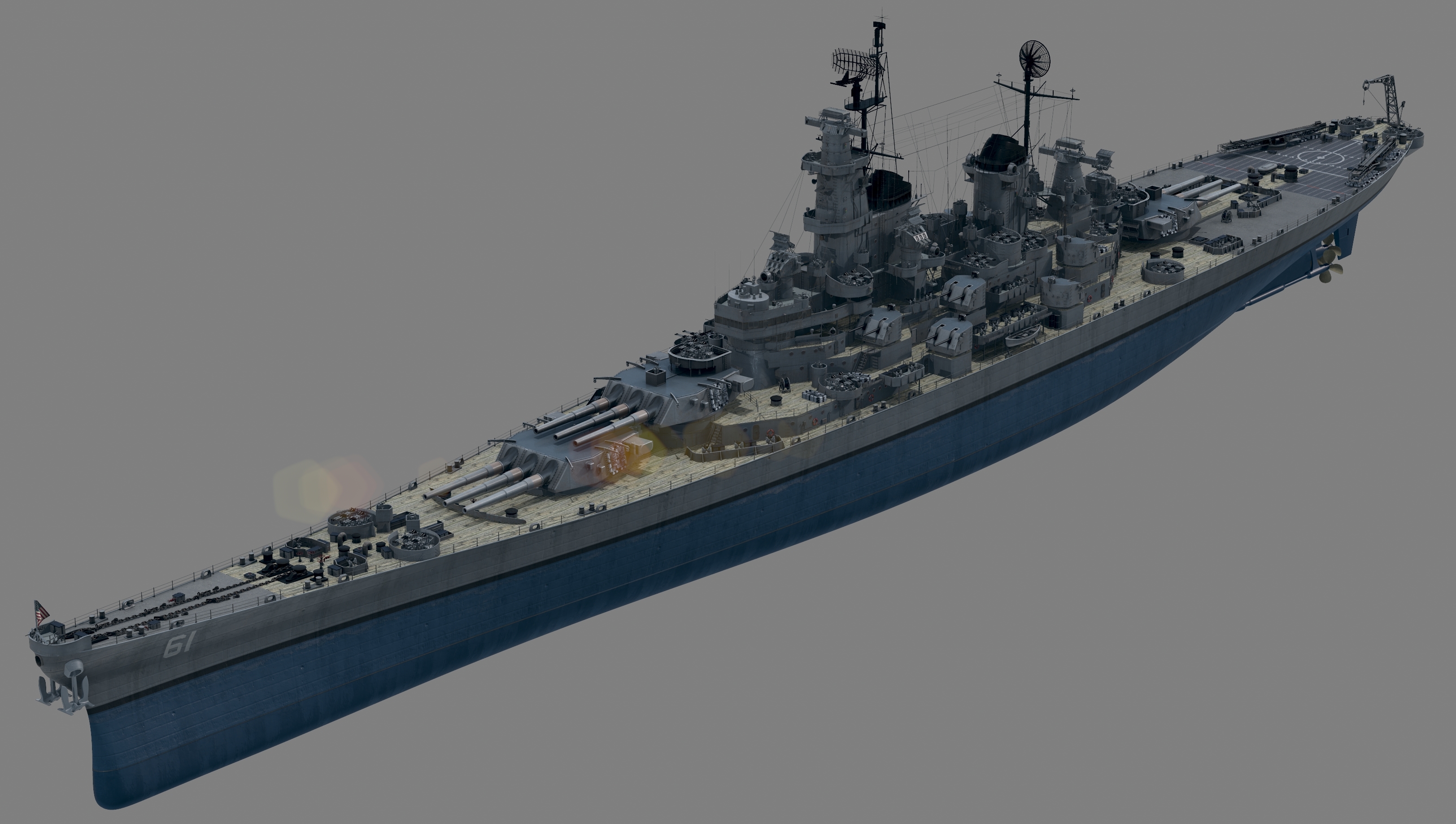 uss bb-61 class iowa battleship