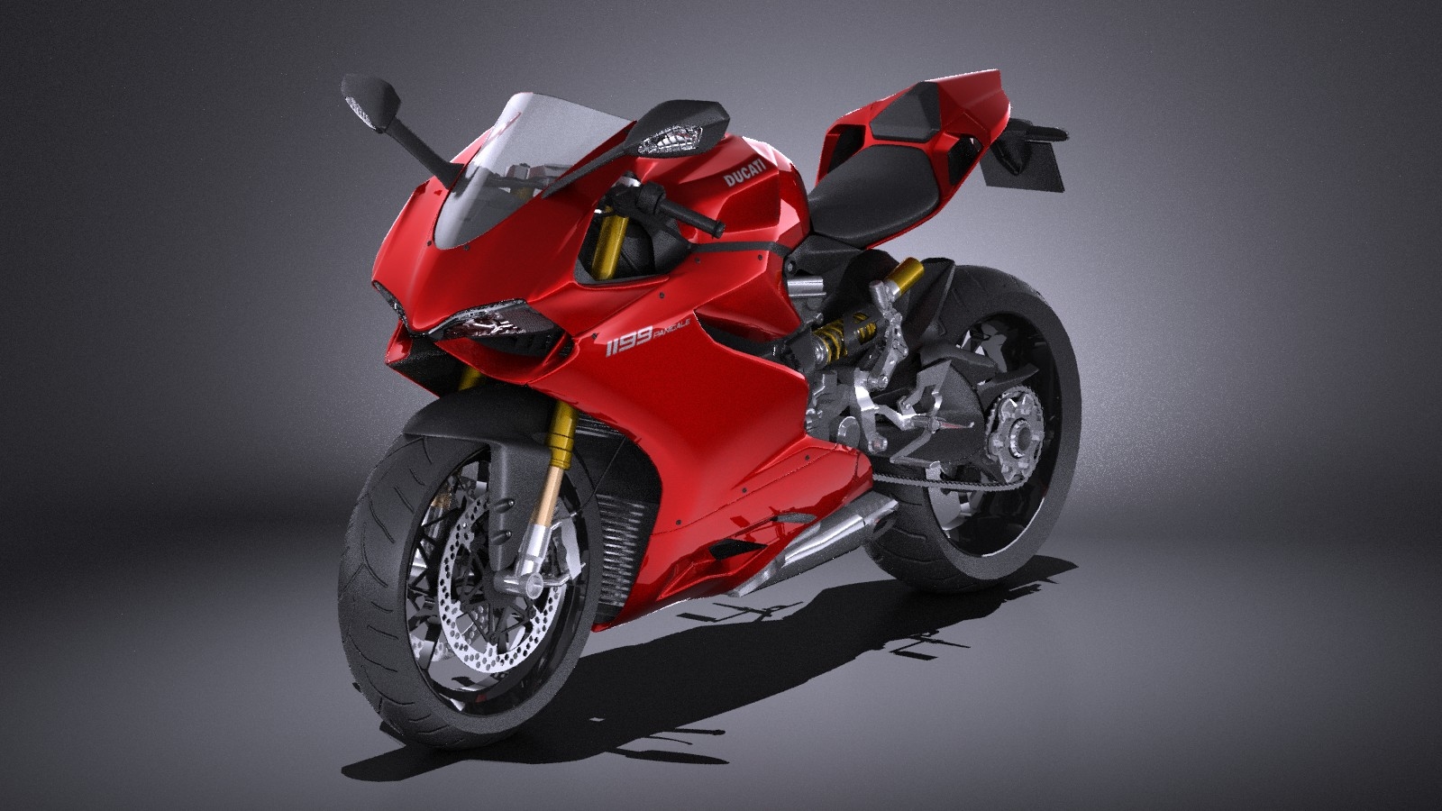 hq lowpoly ducati 1199 panigale 2012