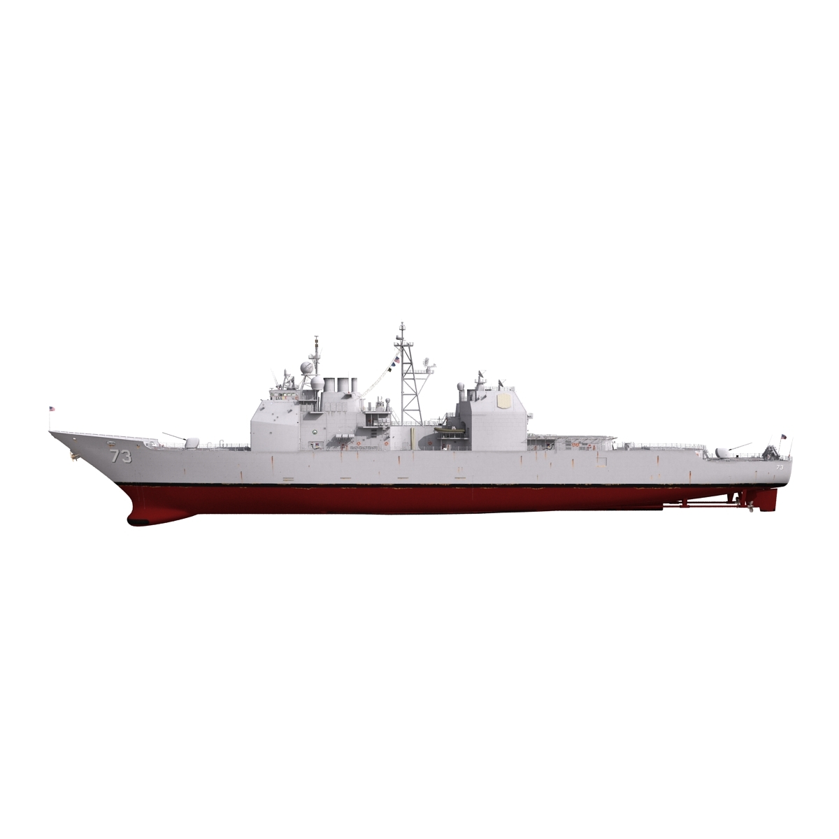 uss port royal cg-73 3d model