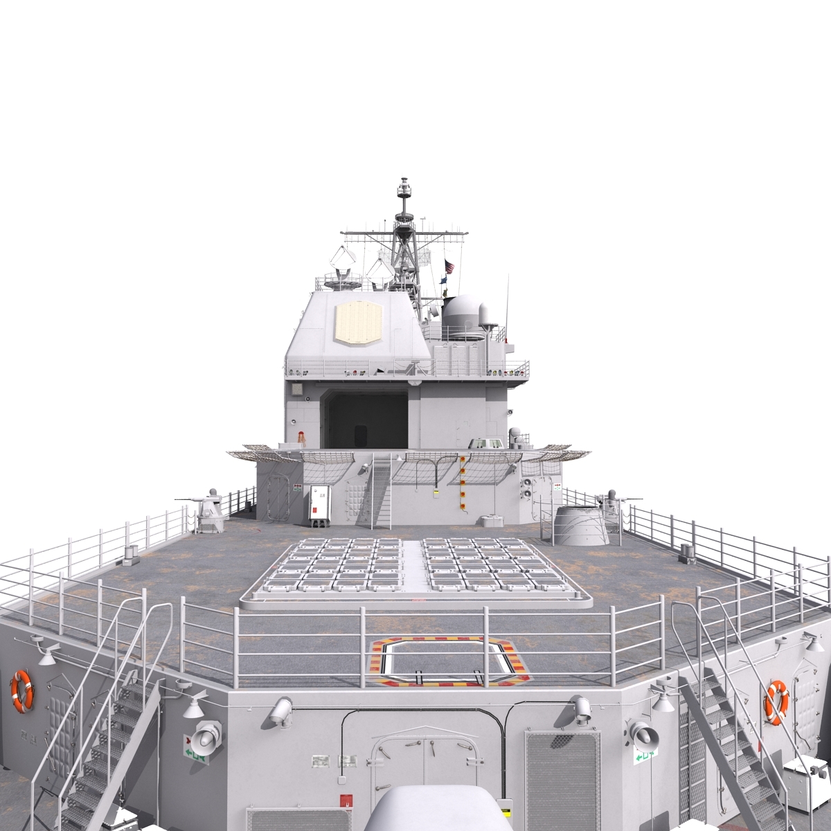 uss port royal cg-73 3d model