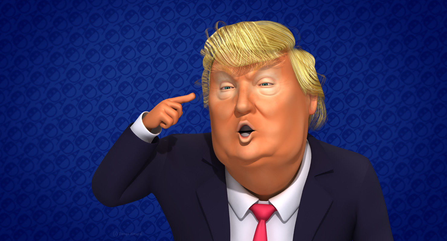 donald trump cartoon caricature