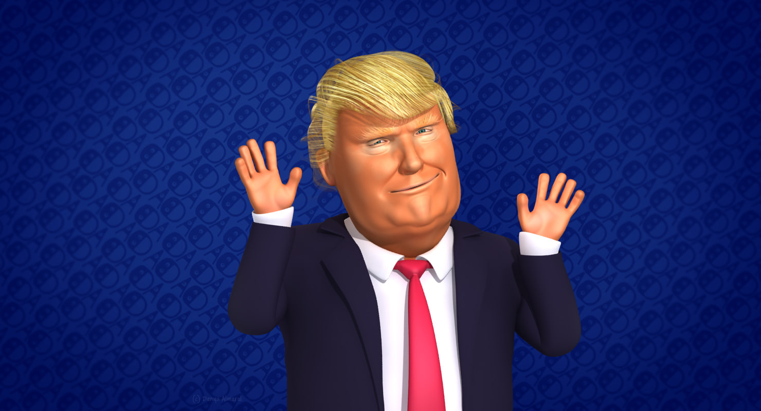 donald trump cartoon caricature