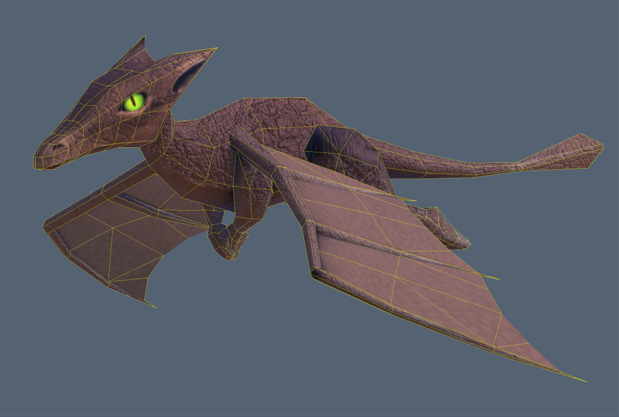 little flying dragon fbx