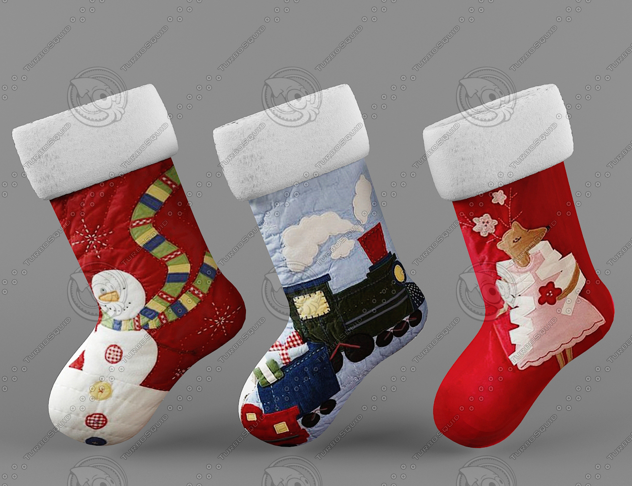 3d 3ds christmas socks