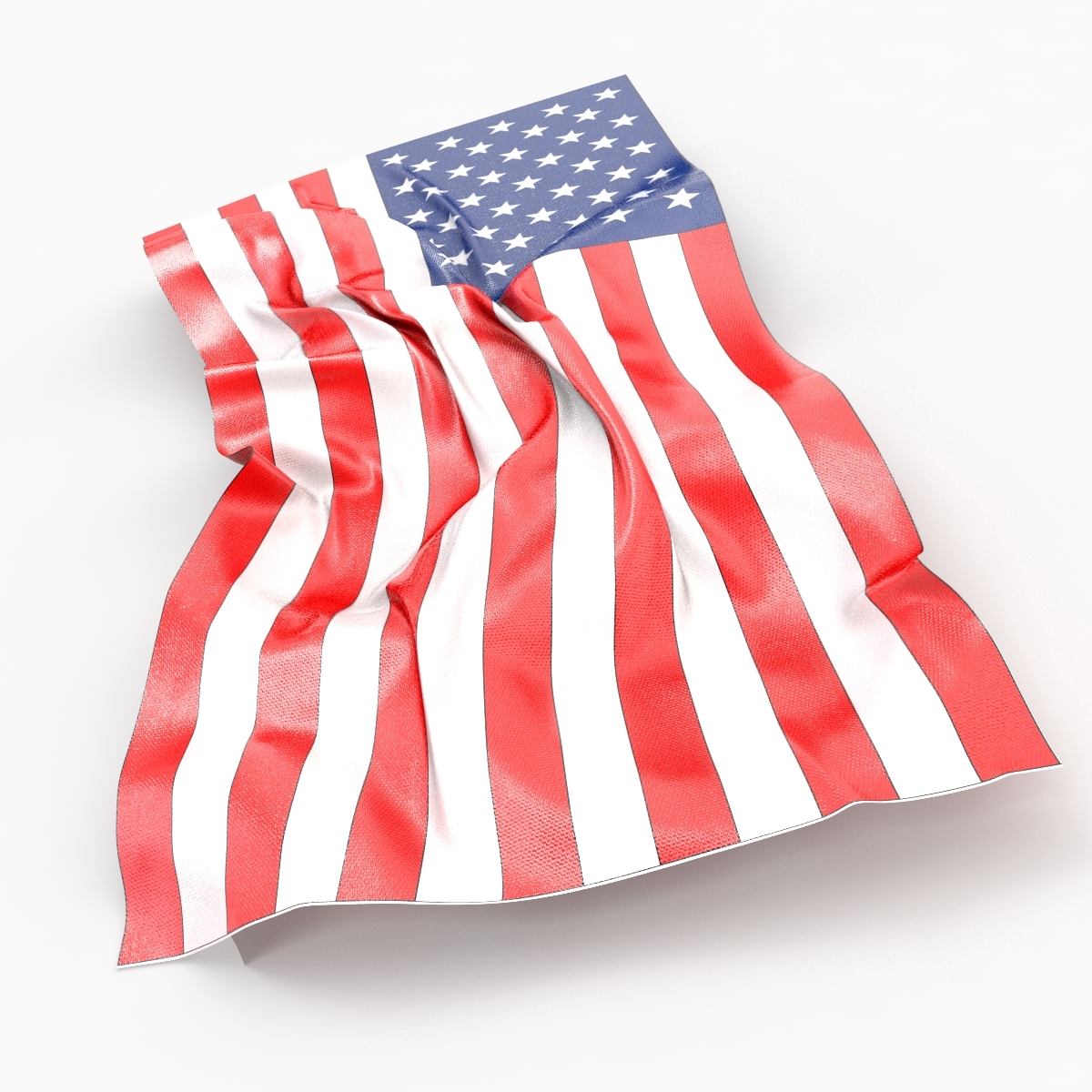 3d usa flag