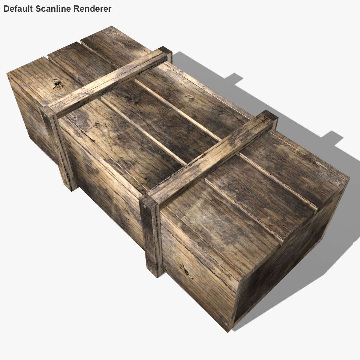 3d model realistic wooden box 02