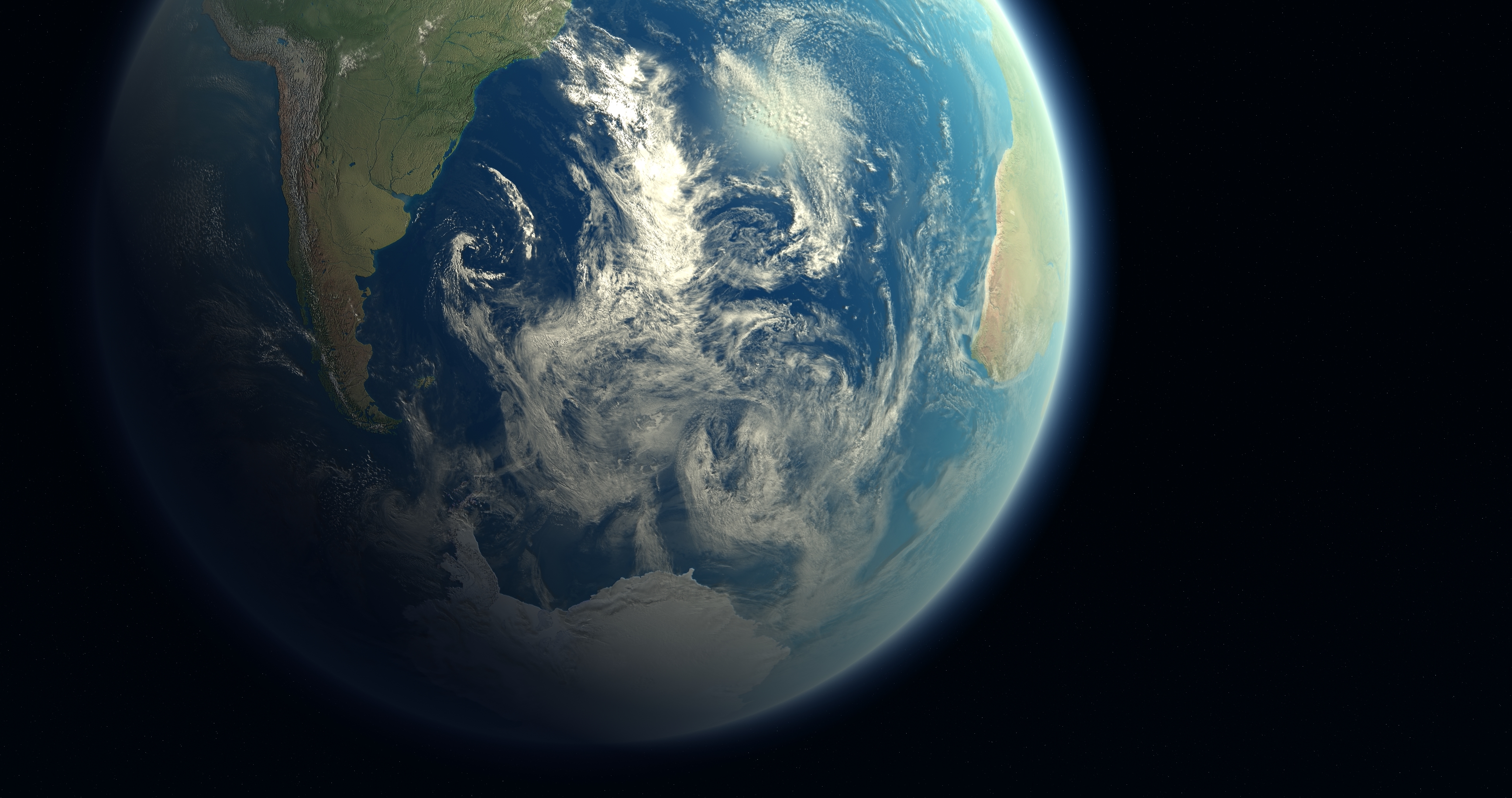 globe earth 3d max