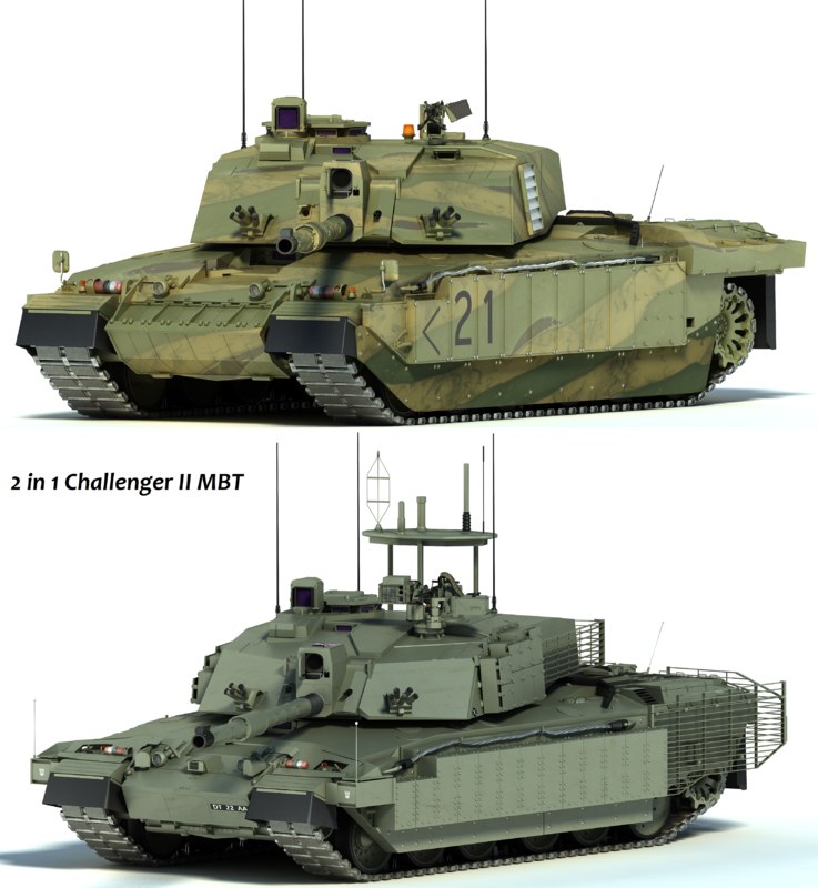 Challenger 2 Mbt Tank 3d Max