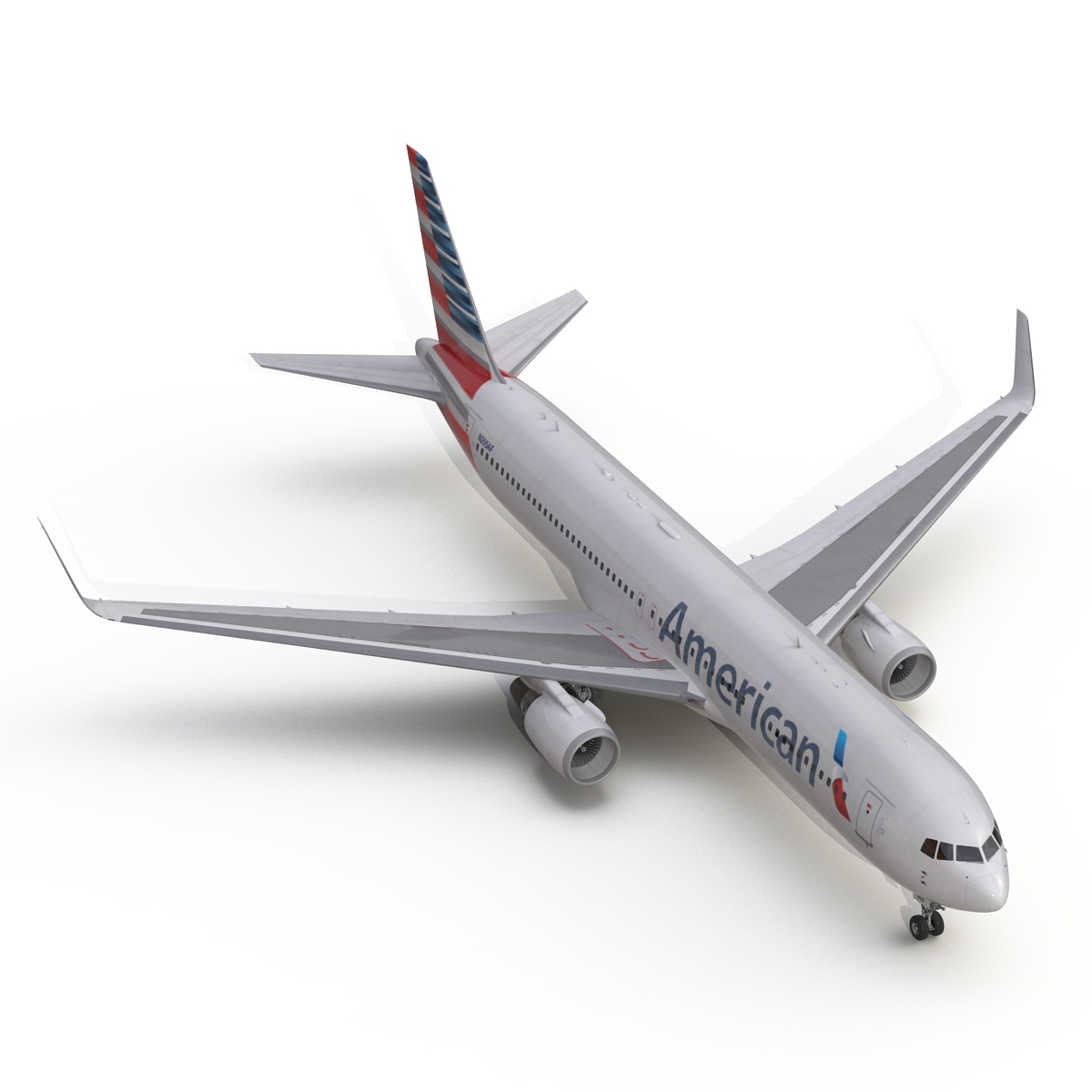 波音767-300er美国航空公司3d模型