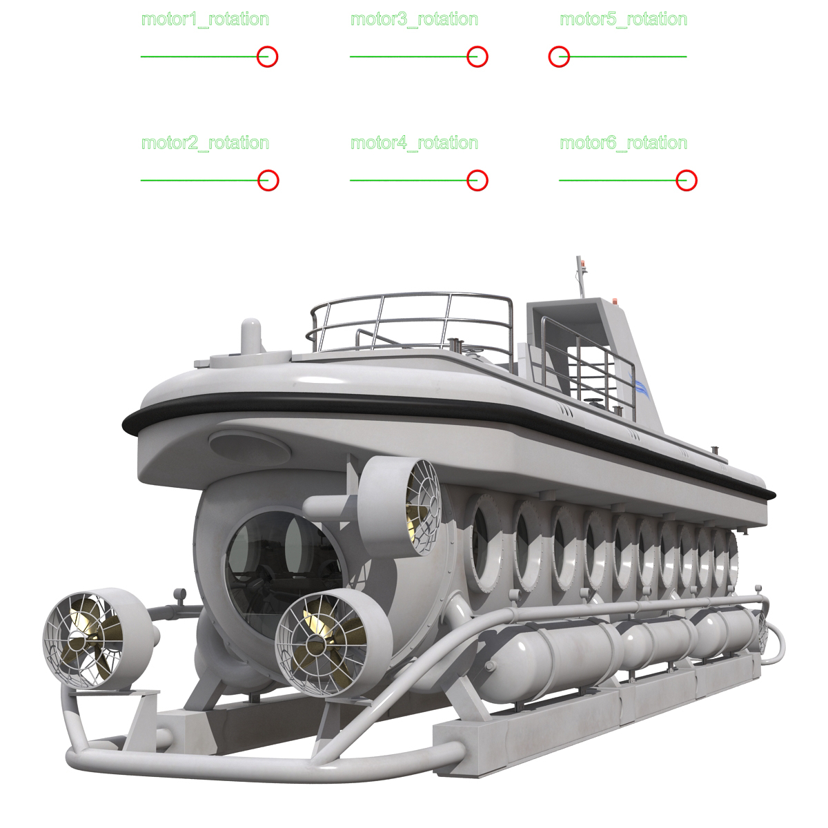 3d tourist submarine mark v model