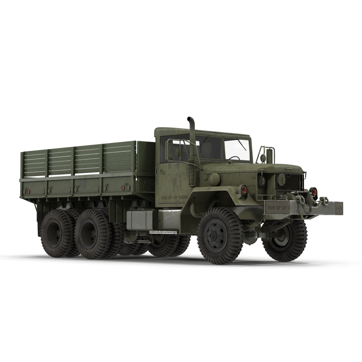 军用货运卡车m35a2 3d模型3d模型