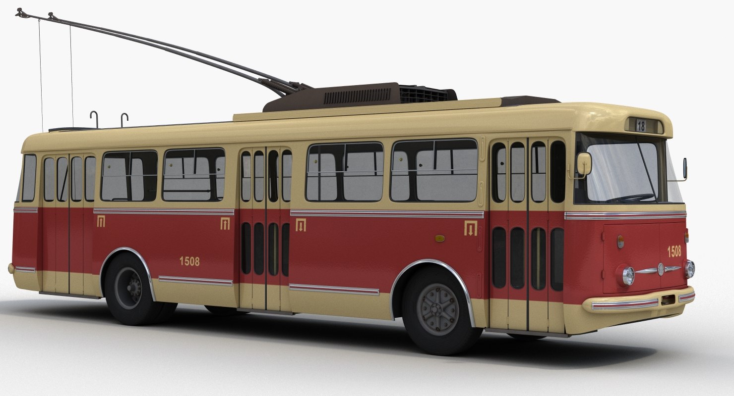 skoda 9tr trolleybus