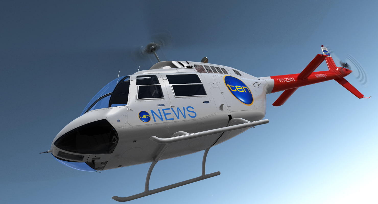 bell 206b jetranger iii ten news rigged