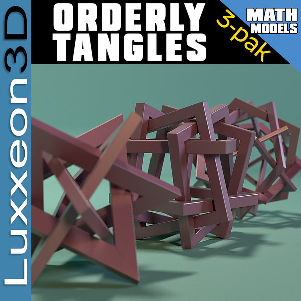 orderly tangles 3d model