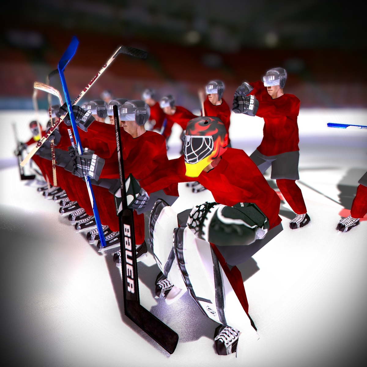 ice hockey team red