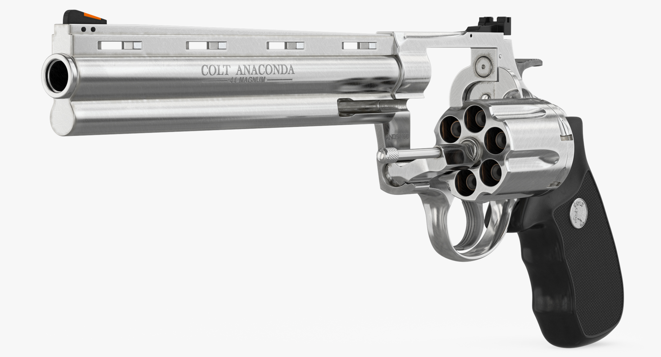 revolver colt anaconda 3d model