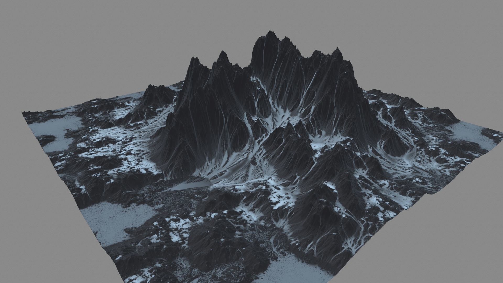 雪山(1)3d模型